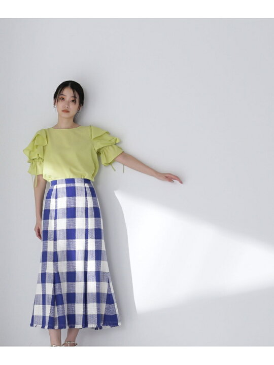 楽天市場】【SALE／50%OFF】スラブギンガムチェックスカート NATURAL  