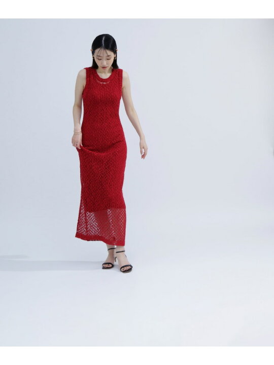 楽天市場】【SALE／30%OFF】メッシュナローニットワンピース NATURAL 
