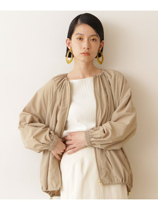 楽天市場】【SALE／30%OFF】ギャザージップアップブルゾン NATURAL 