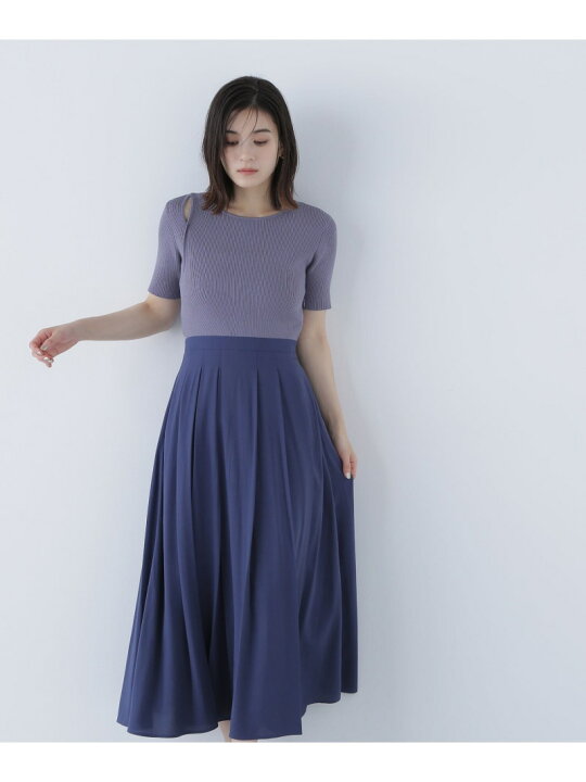 楽天市場】【SALE／50%OFF】カットアウトニットドッキングワンピース 