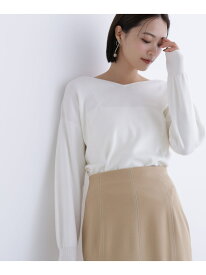【SALE／30%OFF】総針ベーシックシリーズ ニュアンスVネックニット NATURAL BEAUTY BASIC ナチュラルビューティベーシック トップス ニット ベージュ ホワイト ブラウン ネイビー ブルー【RBA_E】【送料無料】[Rakuten Fashion]