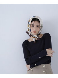 【SALE／30%OFF】総針ベーシックシリーズ スクエアネックニット NATURAL BEAUTY BASIC ナチュラルビューティベーシック トップス ニット ブラック ホワイト ネイビー【RBA_E】【送料無料】[Rakuten Fashion]