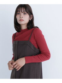 【SALE／50%OFF】ウールブレンドニットシリーズ モックネック NATURAL BEAUTY BASIC ナチュラルビューティベーシック トップス ニット レッド ブルー パープル ホワイト グレー【RBA_E】【送料無料】[Rakuten Fashion]