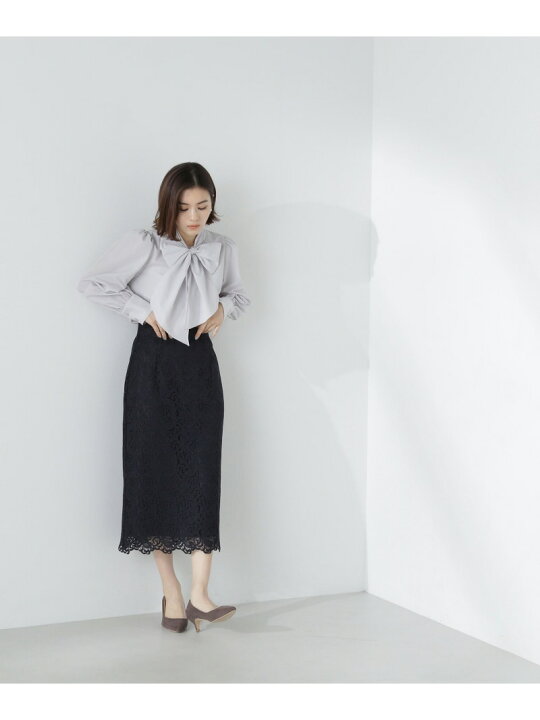 楽天市場】ギャザーショルダーリボンブラウス 24SS NATURAL BEAUTY 