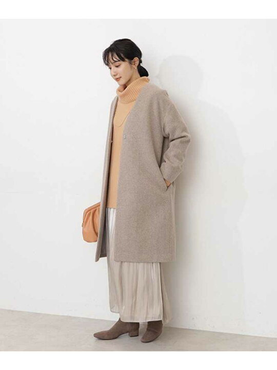 楽天市場】【SALE／10%OFF】カシミヤブレンドライトコート Vカラー 