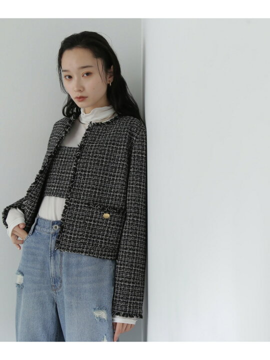 楽天市場】【SALE／30%OFF】ツイード SETUP ジャケット NATURAL BEAUTY 