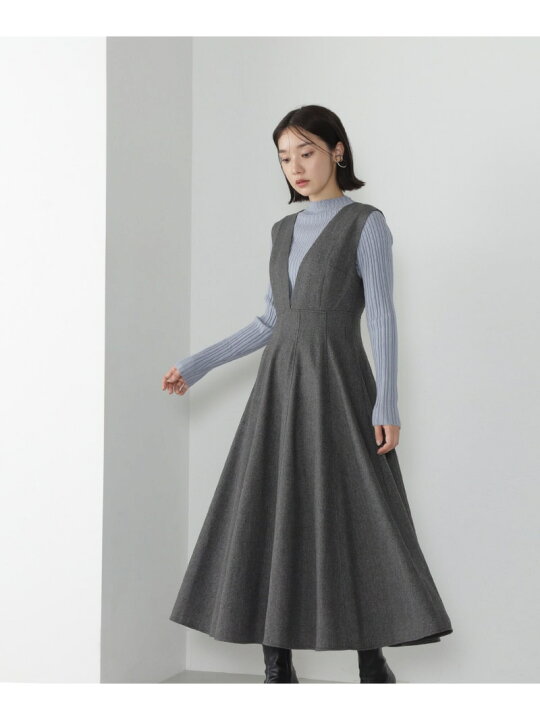 楽天市場】Vネックフレアジャンスカ23AW NATURAL BEAUTY BASIC 