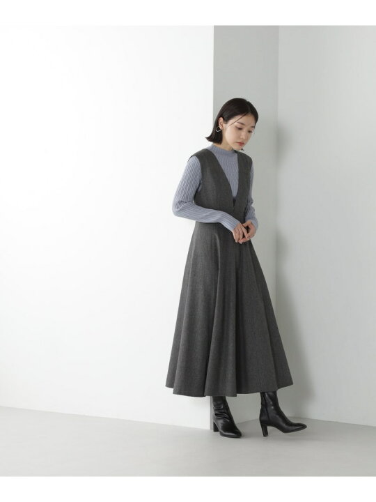 楽天市場】Vネックフレアジャンスカ23AW NATURAL BEAUTY BASIC 