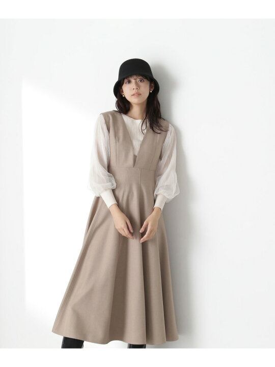 楽天市場】Vネックフレアジャンスカ23AW NATURAL BEAUTY BASIC 