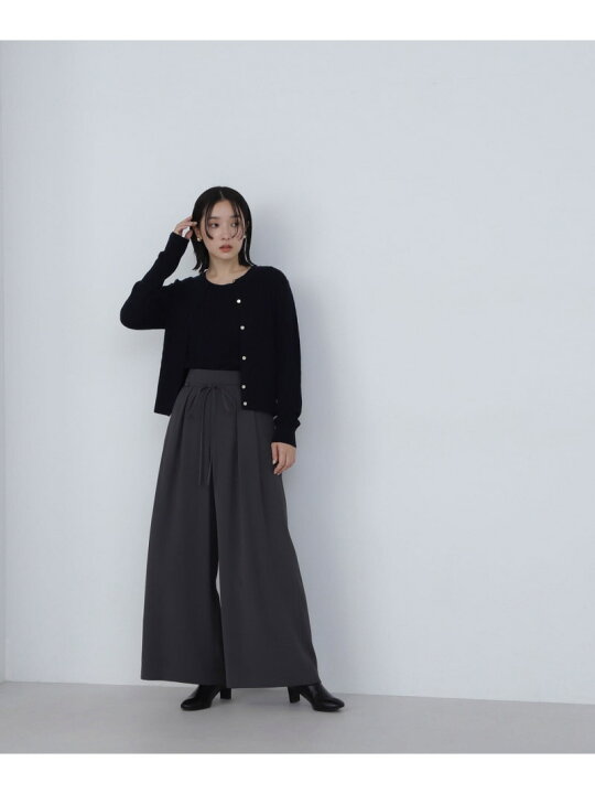 楽天市場】【SALE／50%OFF】ナローリボンイージーワイドパンツ NATURAL 