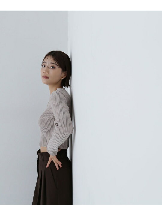 楽天市場】【SALE／50%OFF】クロップドモールニット 24AW NATURAL 