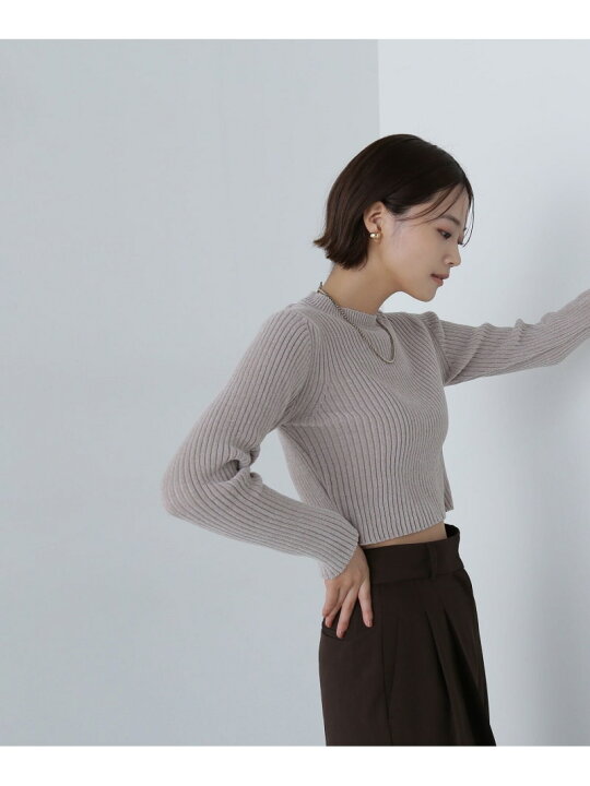 楽天市場】【SALE／50%OFF】クロップドモールニット 24AW NATURAL 