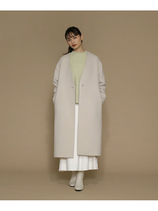 楽天市場】【SALE／30%OFF】Vノーカラーコート NATURAL BEAUTY BASIC 