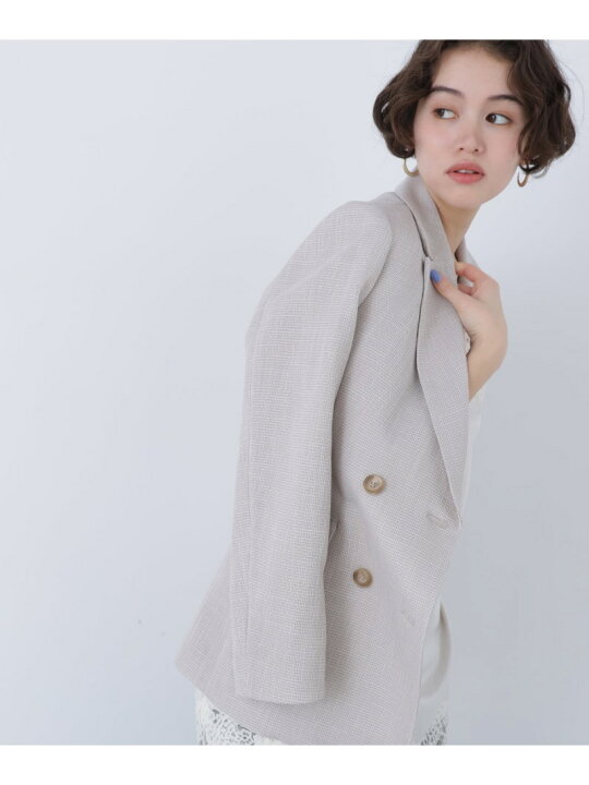 楽天市場】【SALE／50%OFF】＜N.＞からみ織りダブルジャケット NATURAL 
