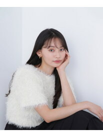 【SALE／60%OFF】ミックスシャギーニット NATURAL BEAUTY BASIC ナチュラルビューティベーシック トップス ニット ホワイト【RBA_E】【送料無料】[Rakuten Fashion]