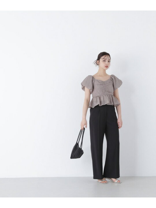 楽天市場】ジャガードクロップドブラウス NATURAL BEAUTY BASIC 