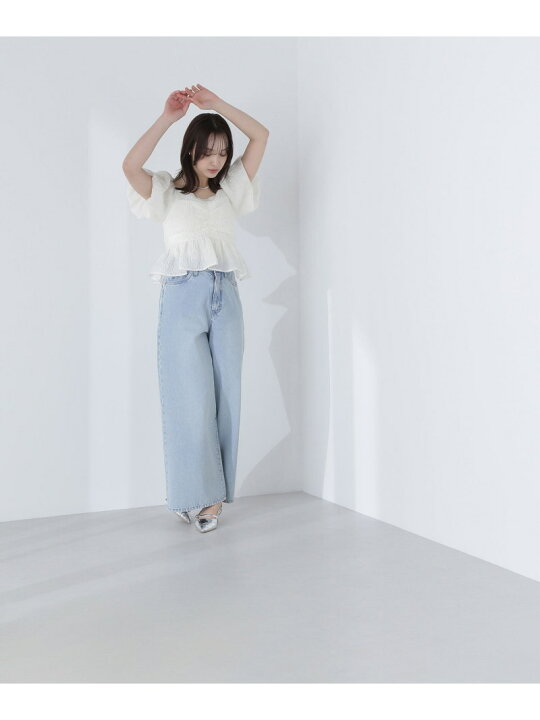 楽天市場】ジャガードクロップドブラウス NATURAL BEAUTY BASIC 