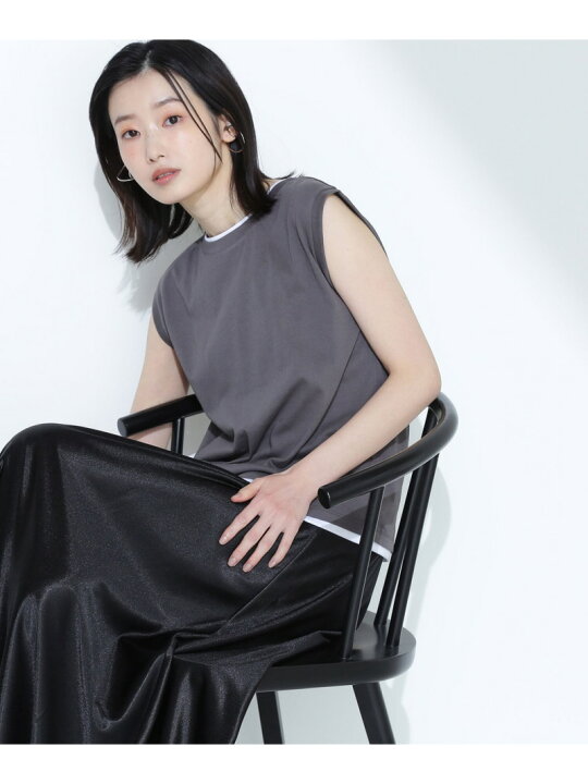 楽天市場】【SALE／50%OFF】レイヤードノースリーブカットソー NATURAL 