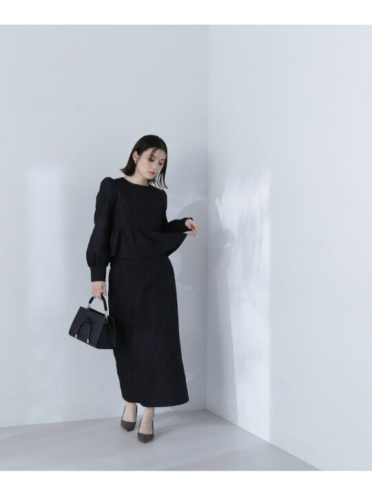 楽天市場】【SALE／60%OFF】ジャガードペプラムセットアップ NATURAL 