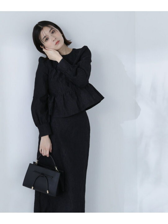 楽天市場】【SALE／60%OFF】ジャガードペプラムセットアップ NATURAL 