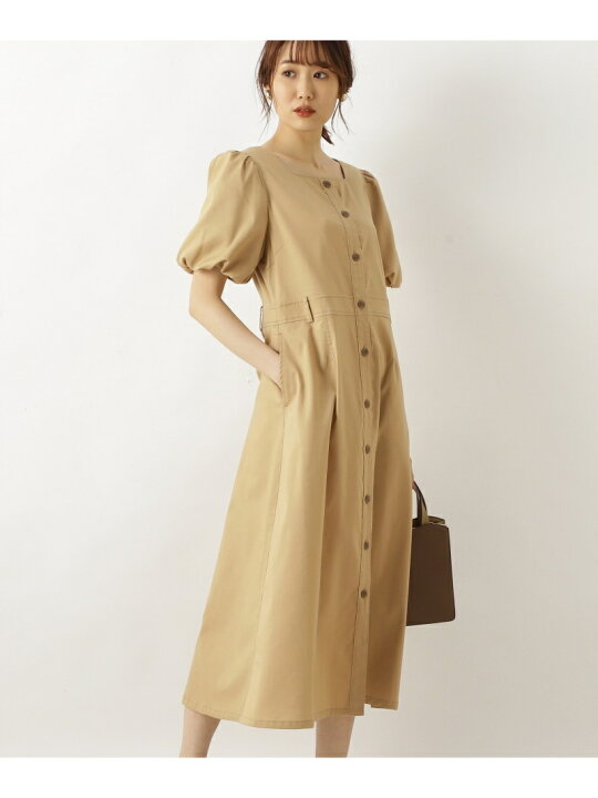 楽天市場】【SALE／30%OFF】[洗える]ボリュームスリーブワンピース 