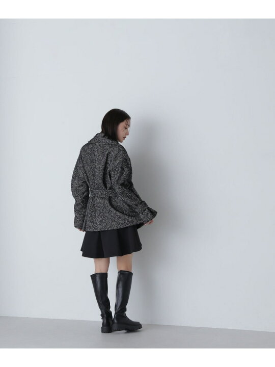 楽天市場】【SALE／10%OFF】ベルテッドツイードハーフコート 24AW 