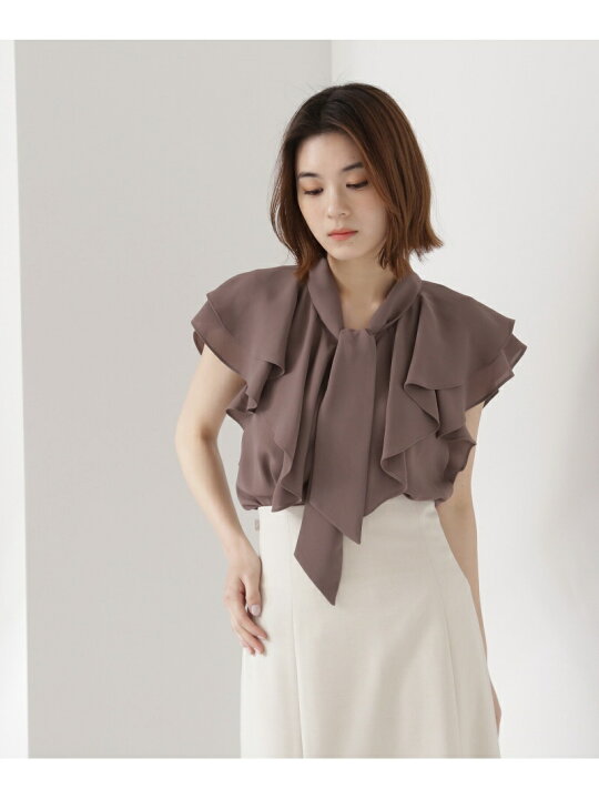 楽天市場】【SALE／10%OFF】ラッフルボウブラウス NATURAL BEAUTY 
