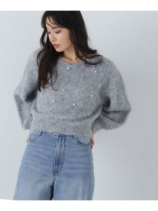 楽天市場】【SALE／10%OFF】シャギービジューニット 24AW NATURAL 
