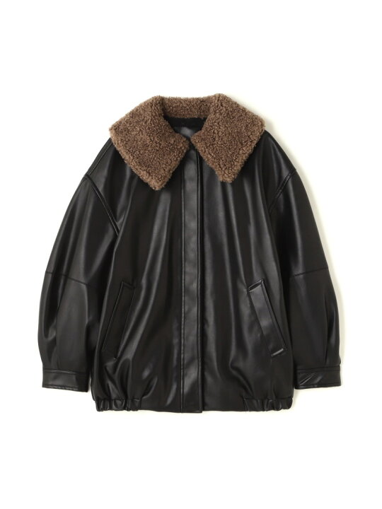 楽天市場】【SALE／30%OFF】フェイクレザーボアブルゾン 24AW NATURAL 