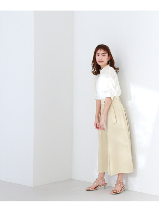 楽天市場】【SALE／60%OFF】ボタンベルトフレアスカート NATURAL  