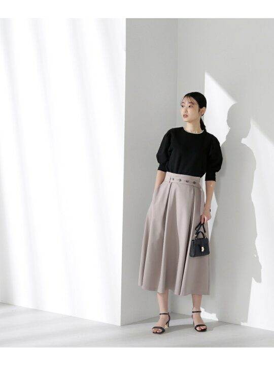 楽天市場】【SALE／60%OFF】ボタンベルトフレアスカート NATURAL  