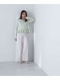 【SALE／50%OFF】パウダーツイル SETUP ワイドストレートパンツ NATURAL BEAUTY BASIC ナチュラルビューティベーシック パンツ その他のパンツ ベージュ ピンク【RBA_E】【送料無料】[Rakuten Fashion]