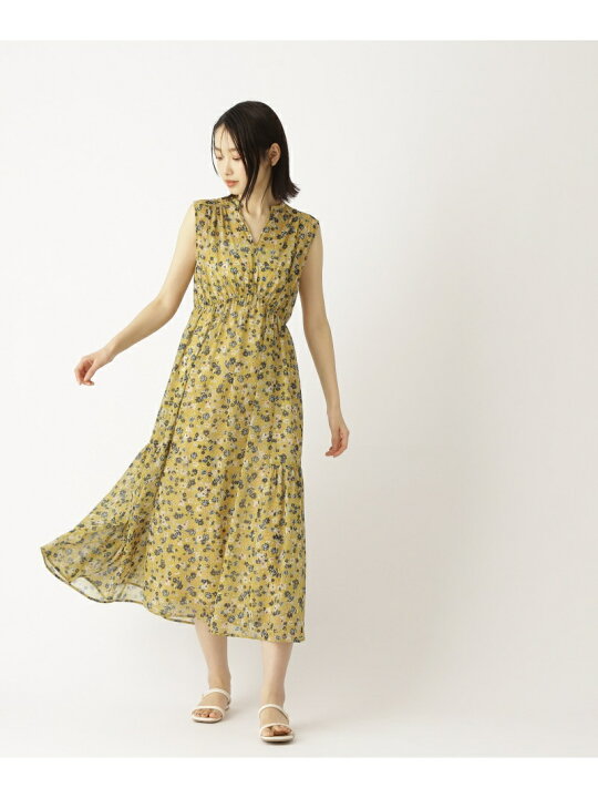 楽天市場】【SALE／10%OFF】花柄楊柳プリントワンピース NATURAL 