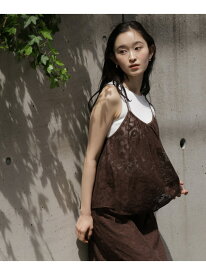 【SALE／30%OFF】＜N.＞フラワーメッシュ SETUP キャミソール NATURAL BEAUTY BASIC ナチュラルビューティベーシック トップス シャツ・ブラウス ブラウン ベージュ【RBA_E】【送料無料】[Rakuten Fashion]