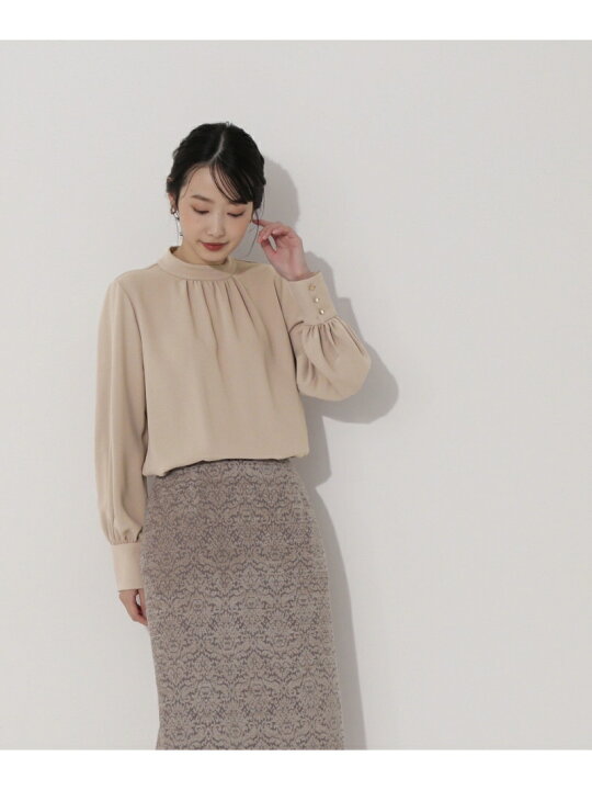 楽天市場】【SALE／10%OFF】スタンドネックボリュームスリーブブラウス 