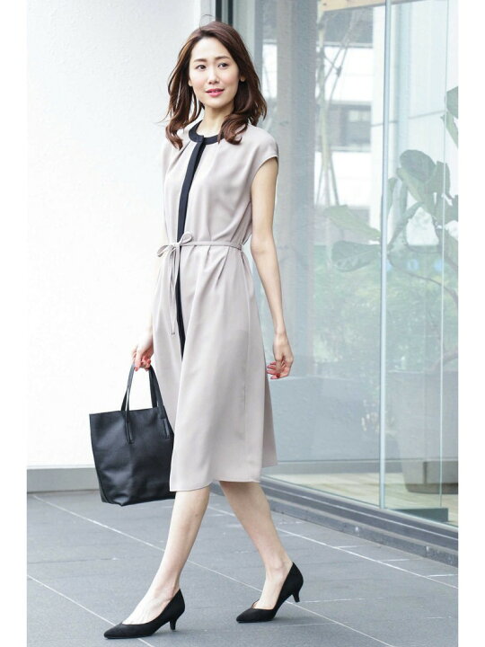楽天市場】【SALE／30%OFF】バイカラーワンピース NATURAL 