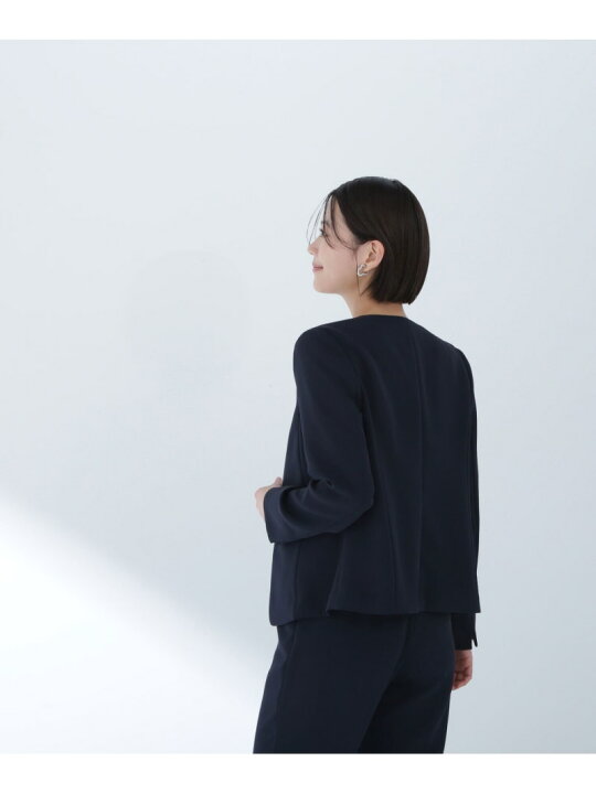 楽天市場】ドビーツイル SETUP ノーカラージャケット NATURAL BEAUTY  