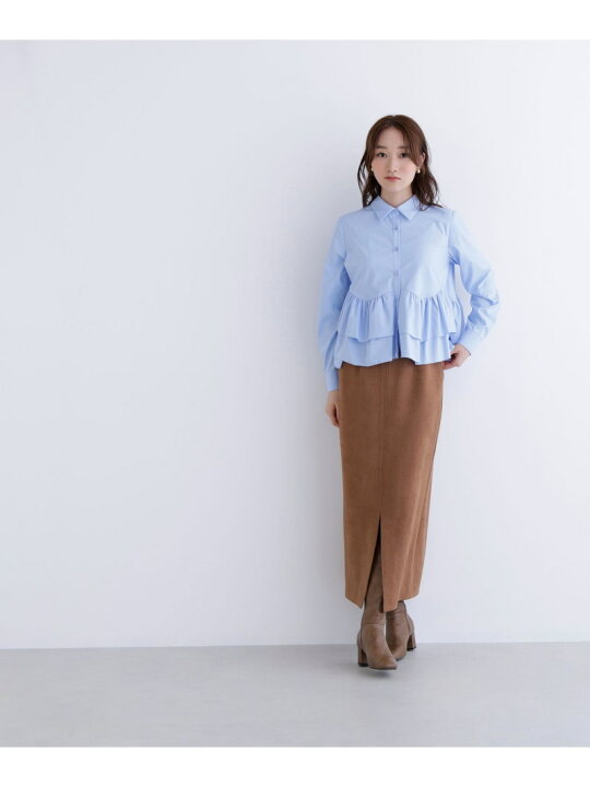 楽天市場】【SALE／10%OFF】ティアードフリルペプラムブラウス NATURAL 