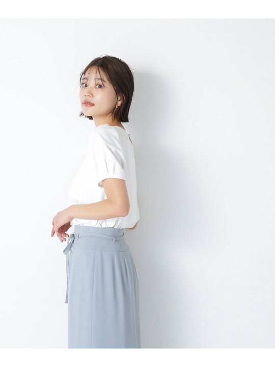 楽天市場】【SALE／30%OFF】ボートネックタックブラウス NATURAL 