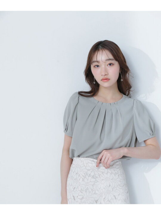 楽天市場】【SALE／30%OFF】ボートネックタックブラウス NATURAL 