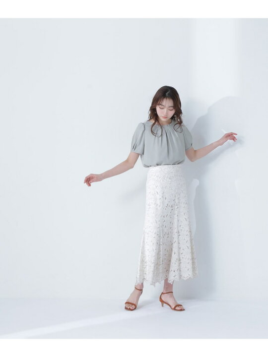 楽天市場】【SALE／30%OFF】ボートネックタックブラウス NATURAL 