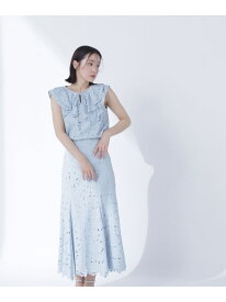 【SALE／30%OFF】ラッフルレース SETUP スカート NATURAL BEAUTY BASIC ナチュラルビューティベーシック スカート その他のスカート ブラック ブルー ベージュ【RBA_E】【送料無料】[Rakuten Fashion]