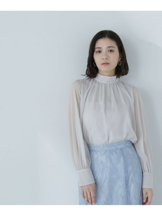 digne ディニュ シアーネックシャツ ブラウスderes biotop