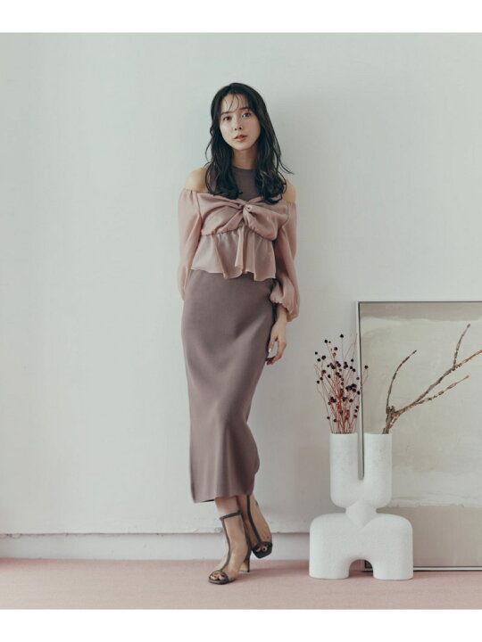 楽天市場】【SALE／50%OFF】シアーブラウス&ニットワンピース NATURAL 
