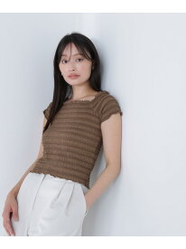 【SALE／10%OFF】コンパクトシャーリングトップス NATURAL BEAUTY BASIC ナチュラルビューティベーシック トップス カットソー・Tシャツ レッド ホワイト ブラウン【RBA_E】【送料無料】[Rakuten Fashion]