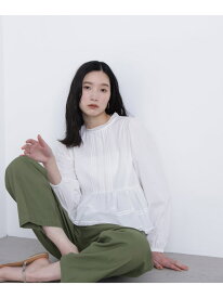 ＜N.＞コットンレースブラウス NATURAL BEAUTY BASIC ナチュラルビューティベーシック トップス シャツ・ブラウス ブラック ピンク ホワイト【先行予約】*【送料無料】[Rakuten Fashion]