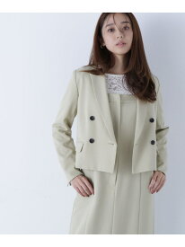 【SALE／50%OFF】ショートジャケット NATURAL BEAUTY BASIC ナチュラルビューティベーシック ジャケット・アウター テーラードジャケット・ブレザー イエロー【RBA_E】【送料無料】[Rakuten Fashion]