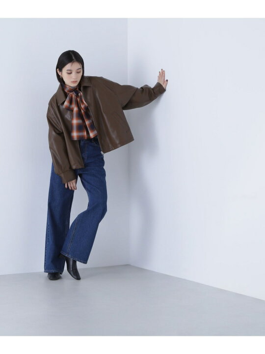 楽天市場】【SALE／50%OFF】フェイクレザードロストブルゾン NATURAL 