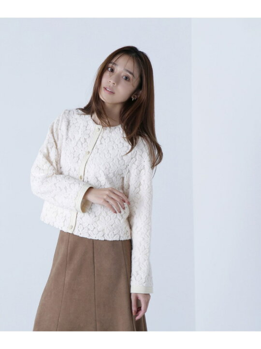 楽天市場】起毛レースブルゾン NATURAL BEAUTY BASIC ナチュラル 