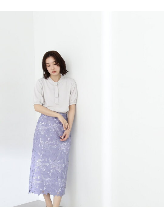 楽天市場】フラワーレースタイトスカート NATURAL BEAUTY BASIC  